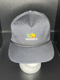 Vintage YA Headwear “Tan Tar A” Embroidered SnapBack/Rope Hat Adjustable Black
