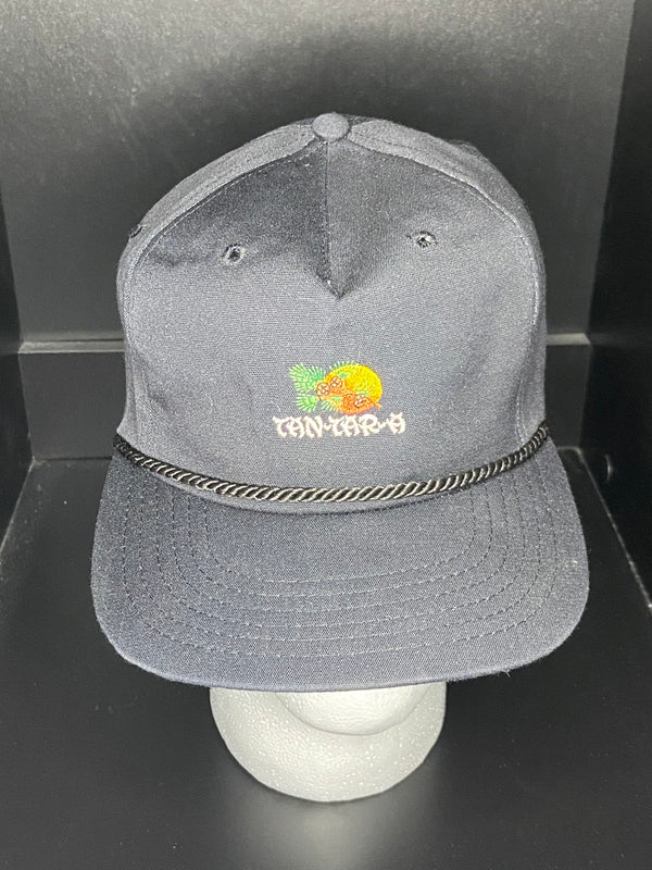 Vintage YA Headwear “Tan Tar A” Embroidered SnapBack/Rope Hat Adjustable Black