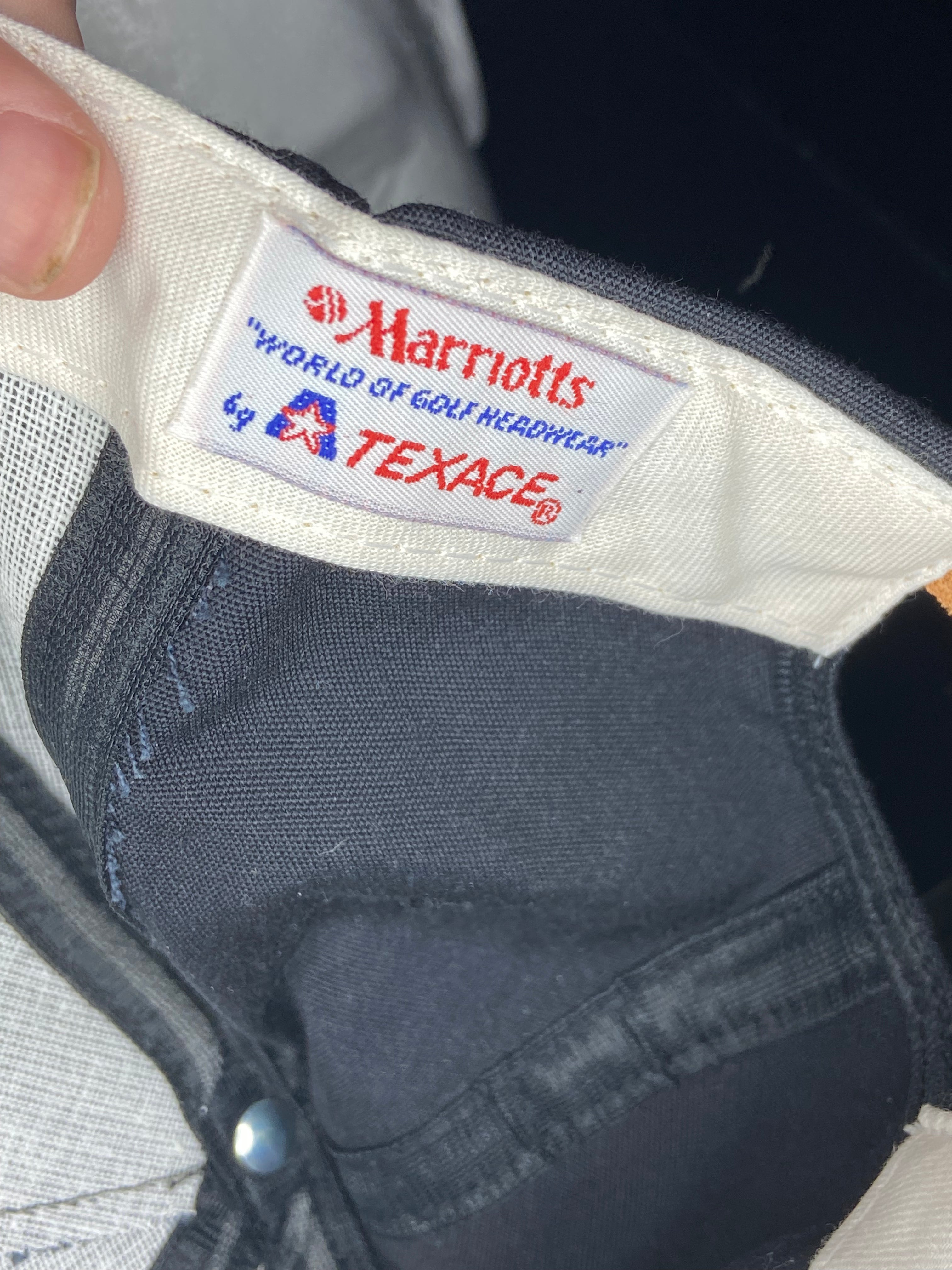 Vintage YA Headwear “Tan Tar A” Embroidered SnapBack/Rope Hat Adjustable Black