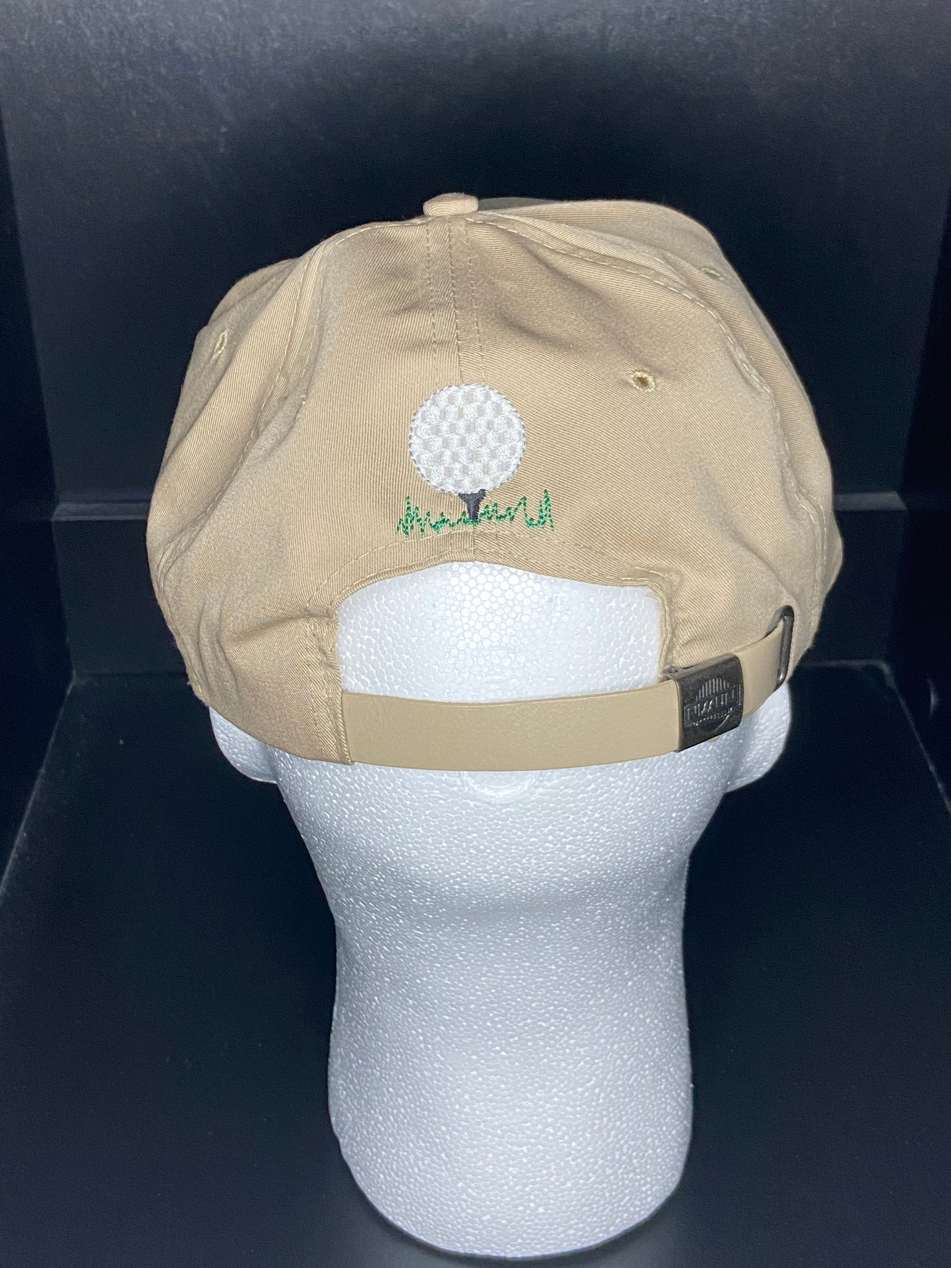 Vintage Ballweg Sauk Prairie Country Club Golf Hat Embroidered Strapback Tan