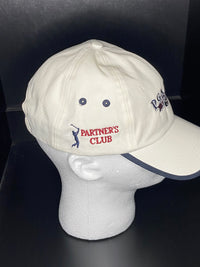 Share Vintage 90s PGA Tour Tradition Golf Hat White Velcrow Back Embroidered Cap
