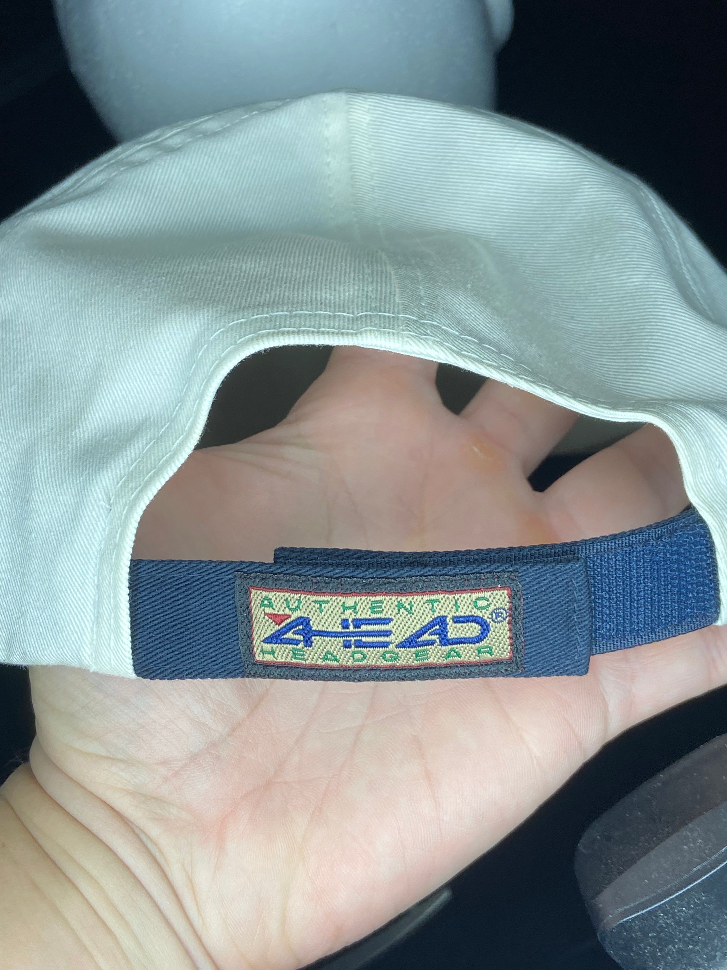 Share Vintage 90s PGA Tour Tradition Golf Hat White Velcrow Back Embroidered Cap