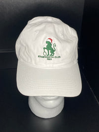 Vintage Edgeworth Country Club White Hat Velcrow Back 90s Strapback Embroidered