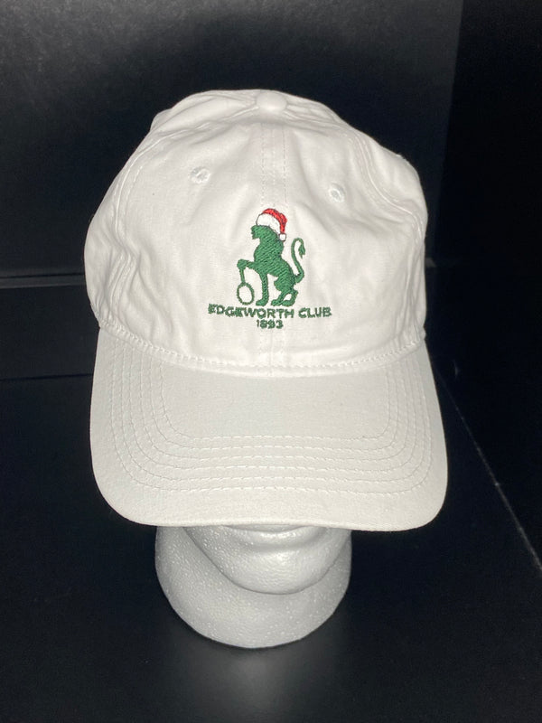 Vintage Edgeworth Country Club White Hat Velcrow Back 90s Strapback Embroidered