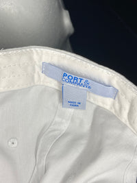 Vintage Edgeworth Country Club White Hat Velcrow Back 90s Strapback Embroidered