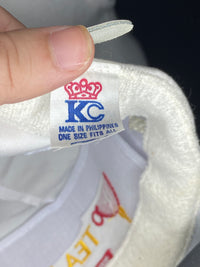 Vintage Lipton Tea Up Rope Hat White Leather Strap KC Golf Promo Strapback