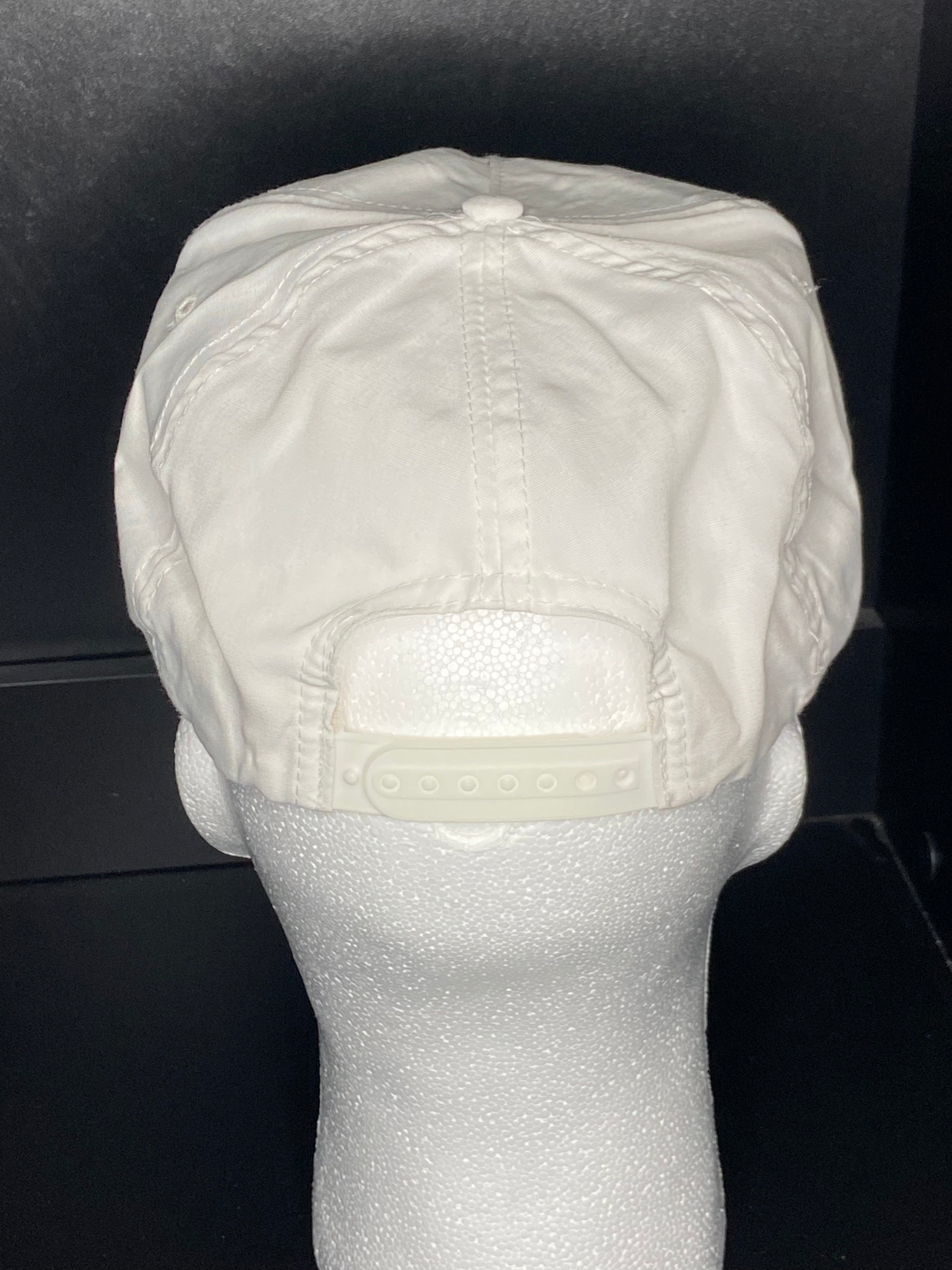 Vintage Alpine Lake Resort White Rope Snapback Hat Made in Taiwan Golf Cap