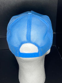 Vintage Maui Gold Leaf Trucker Hat Light Blue Rope Snapback Mesh Embroidered