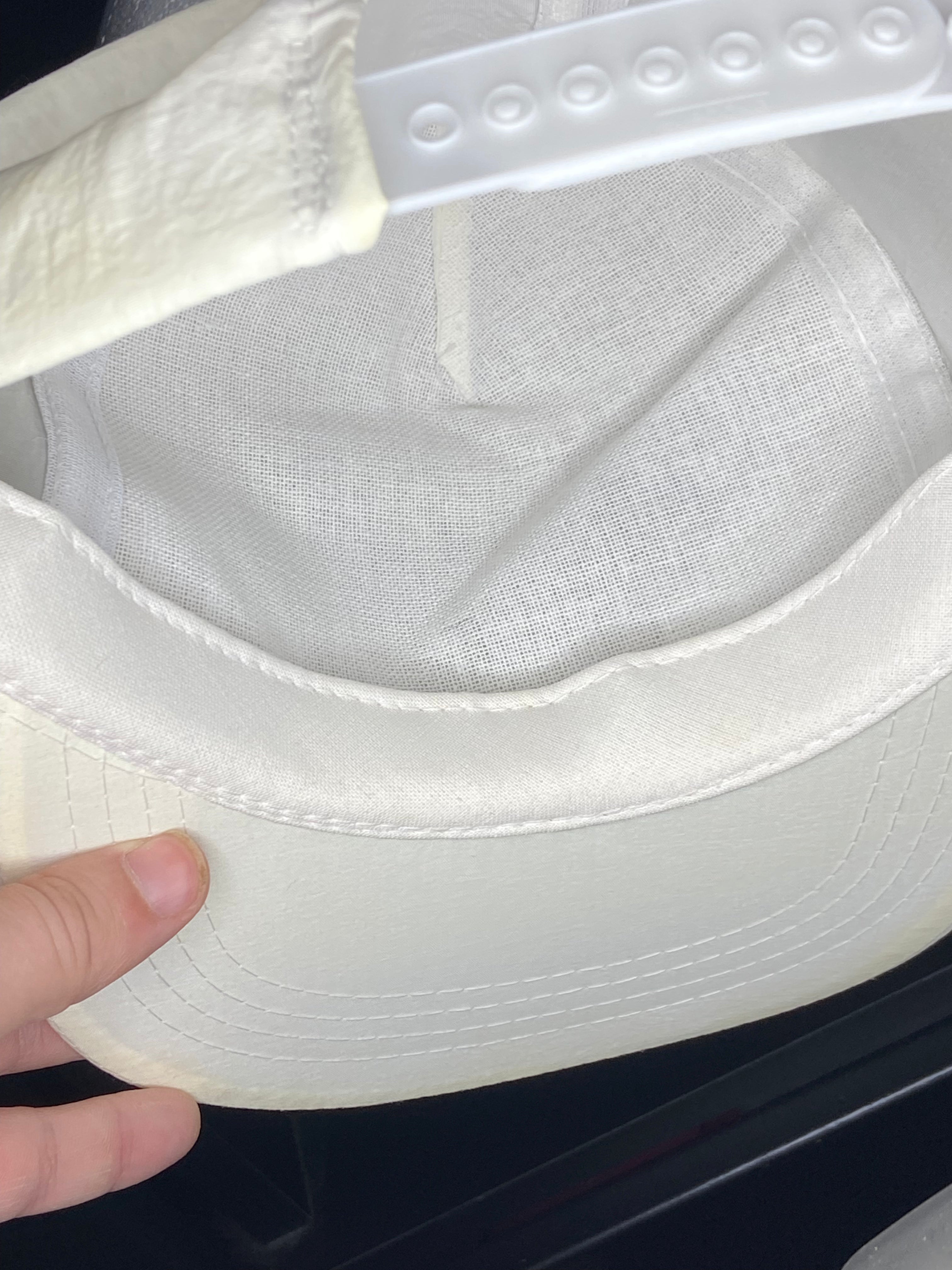 Vintage Charapp Dodge Ford Ram Promo Snapback Hat White Nylon Rope Design