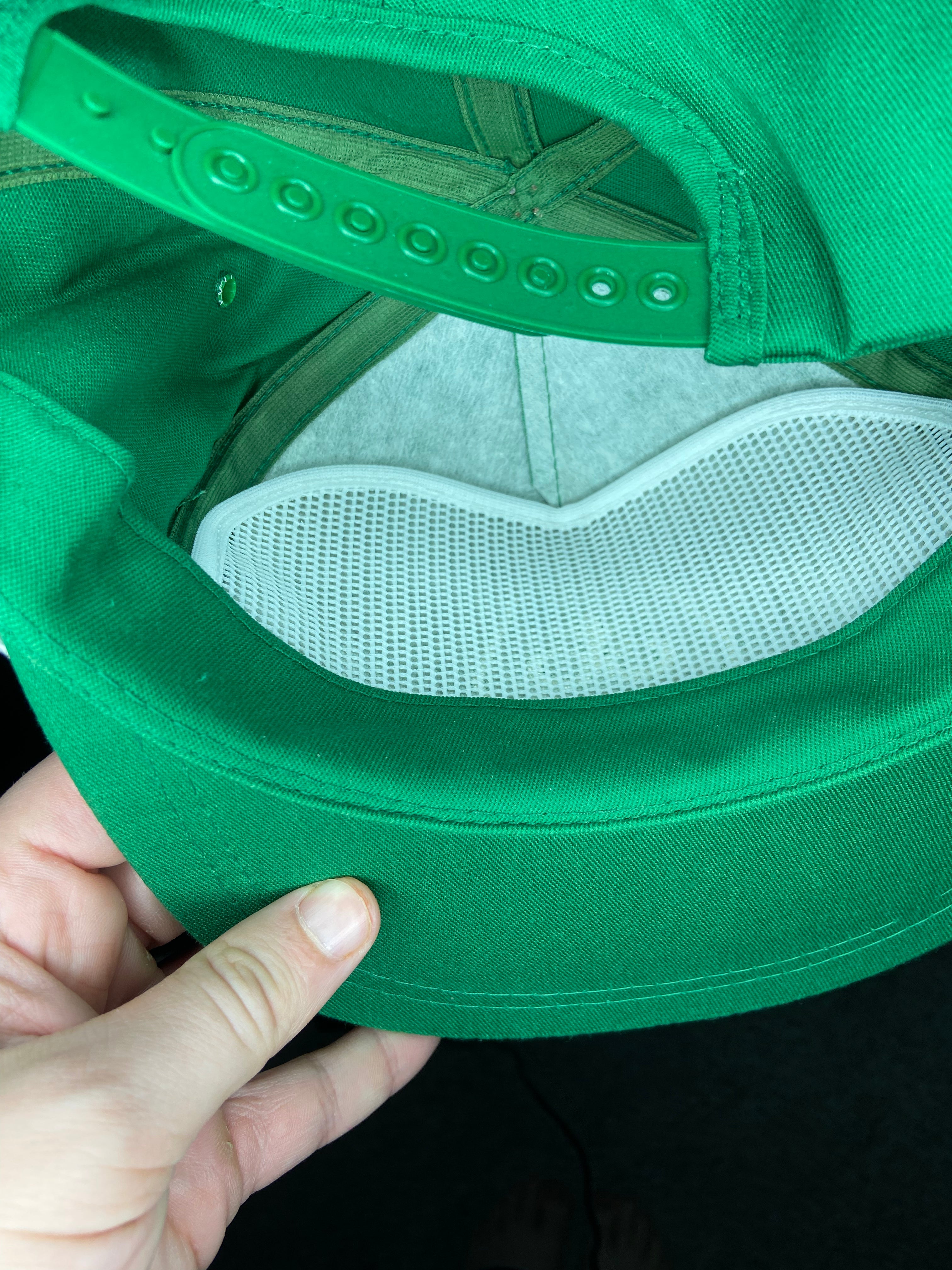 Vintage Pioneer Seed K Products Green Snapback Trucker Hat Cap Rope USA